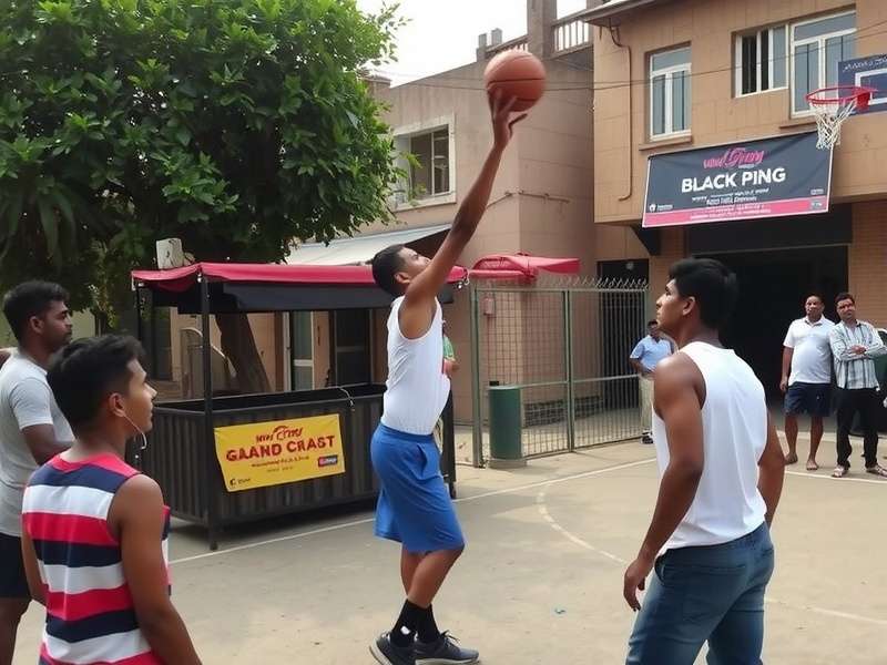 Dunk Glory India gameplay at Dharavi Street Court with local crowd